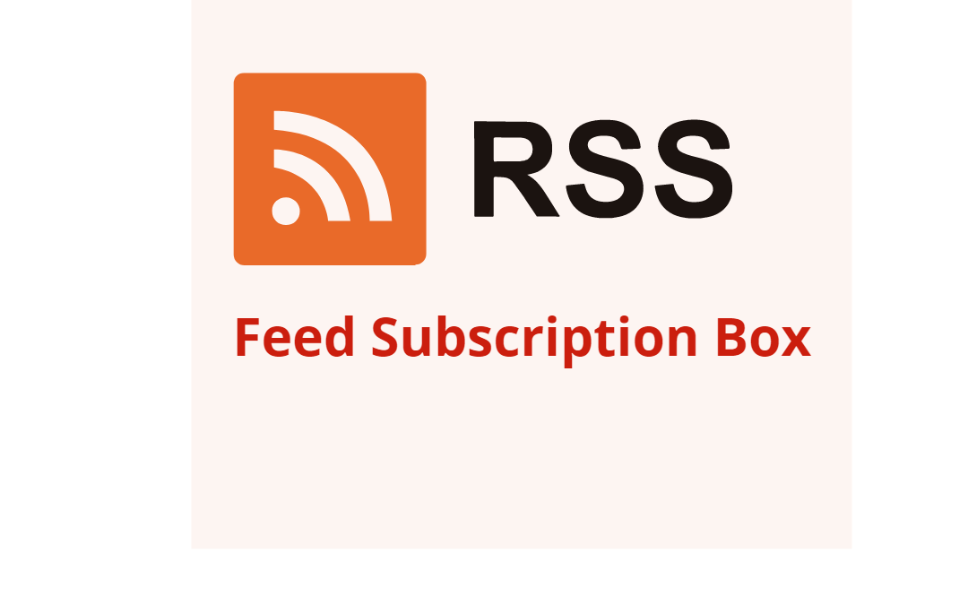 RSS feed subscription box
